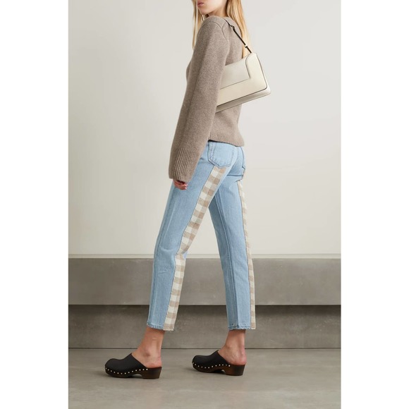 NWT Still Here Tate Checked Wool Jeans - Picture 1 of 6